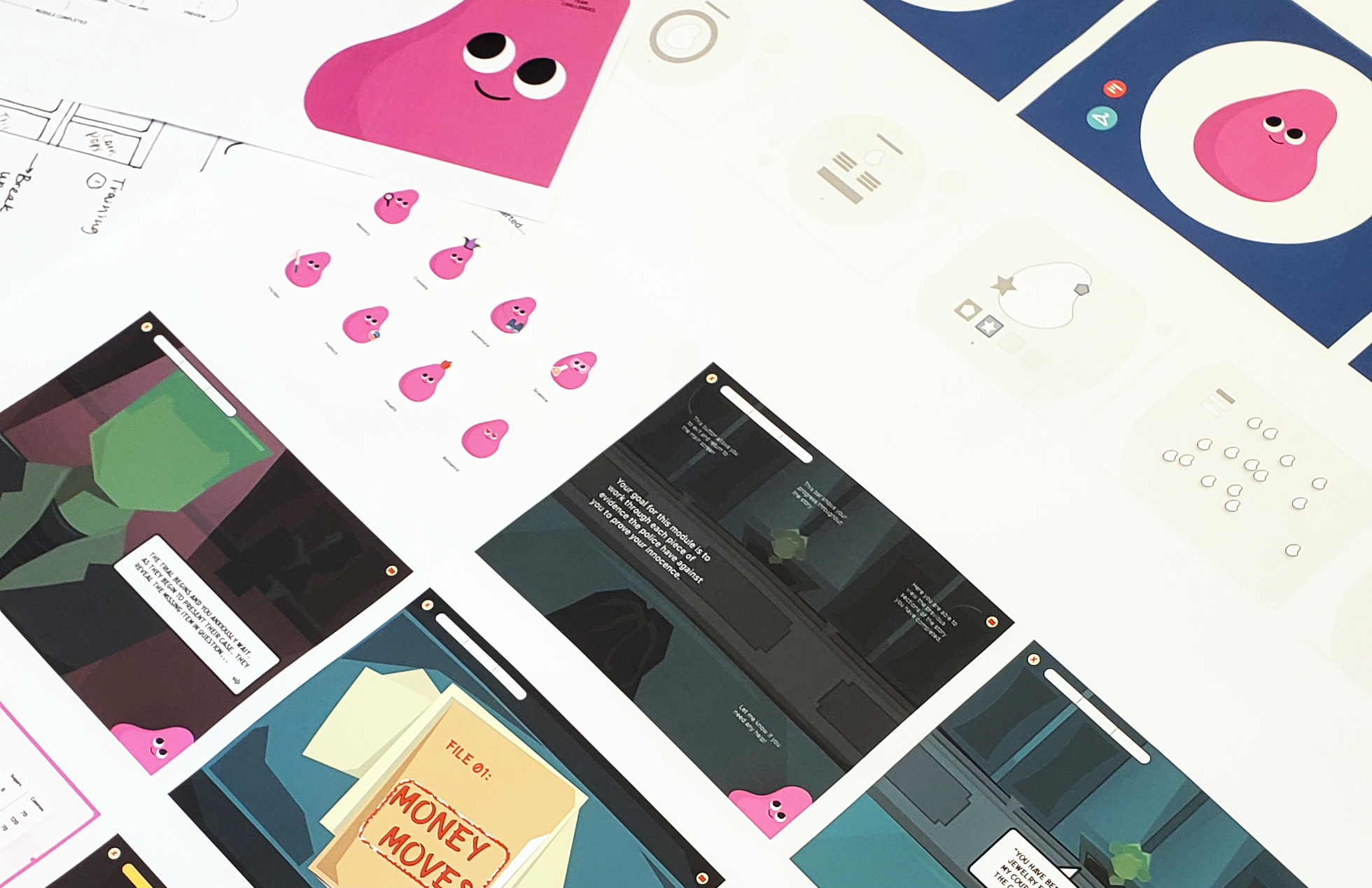 In Progress Wireframes